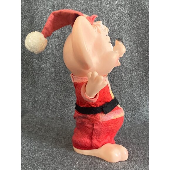 VTG Niagara Plastics Topo Gigio Mr Mrs Santa Claus Mouse Coin Bank Hard Plastic - Picture 10 of 14